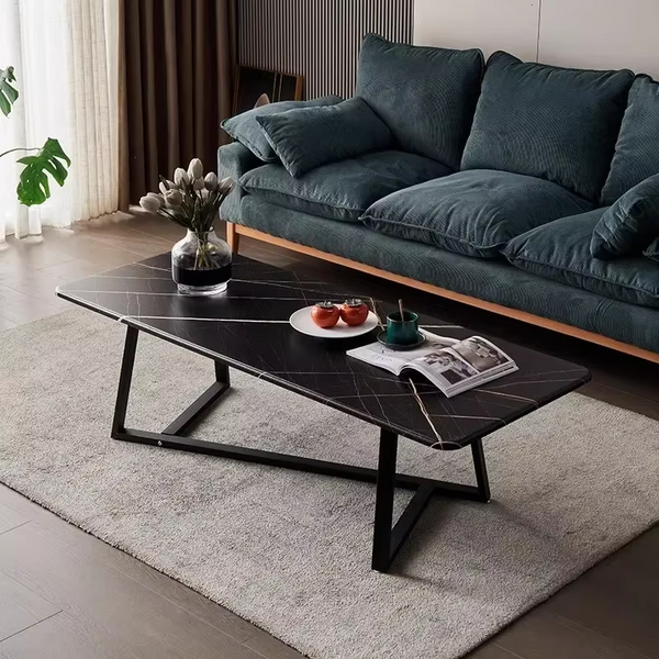 Custom Square Coffee Table Modern Light Luxury Simple Living Room Small Table Home Office Leisure Coffee Table