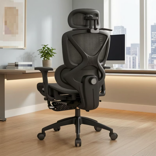 Mesh Office Chair High Back Reclining Ergonomic Work Chair with Adjustable Headrest for Executive Office Furniture