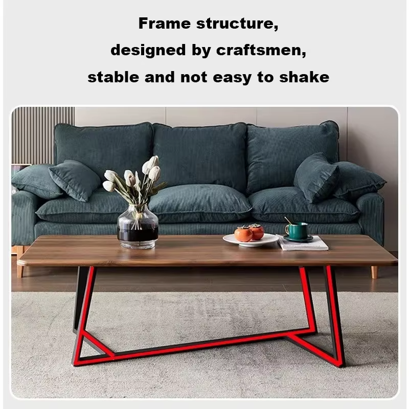 Custom Square Coffee Table Modern Light Luxury Simple Living Room Small Table Home Office Leisure Coffee Table