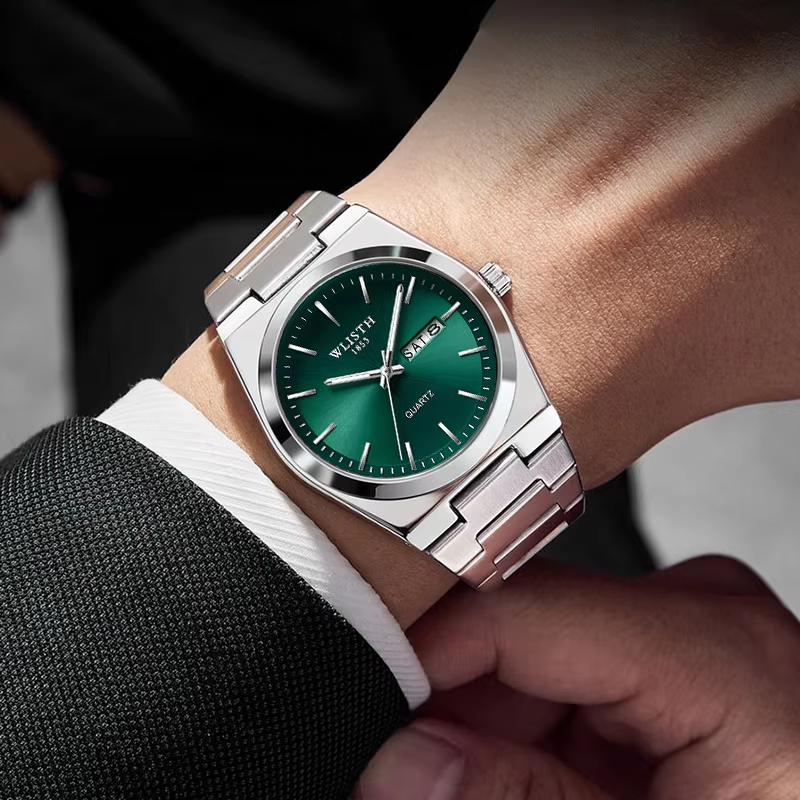Man Watch Quartz Watch Luxury Waterproof Luminous Date Week Stainless Steel Men's Watch Male relógios masculino reloj hombre