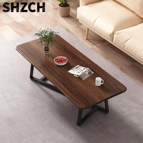 Custom Square Coffee Table Modern Light Luxury Simple Living Room Small Table Home Office Leisure Coffee Table